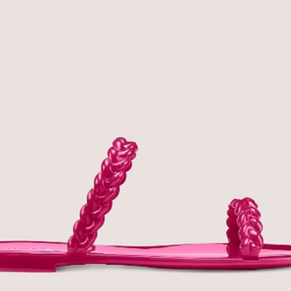 Stuart Weitzman Braida Sawyer Jelly Sandal Orchid 38.5 (8) - Picture 2 of 5